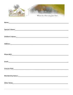 Membership Information Form