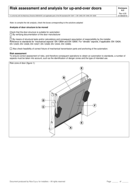 Risk Assessment for Up-and-Over Doors