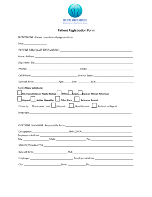 Patient Registration Form