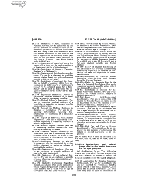 SSA-719 Burial Expenses Statement