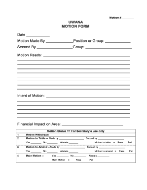 Motion Form