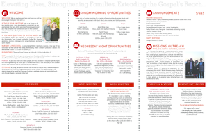 Trinity Church Welcome Bulletin