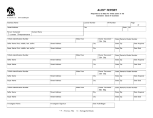Arizona Vehicle Title Audit Report