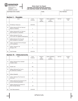 Motor Fuels Tax Report