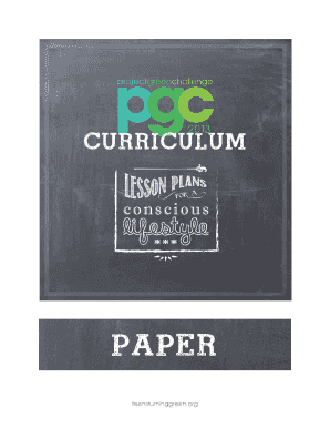 Paper Usage Reduction Lesson Plan