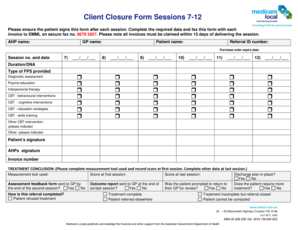 Client Closure Form Sessions 7-12