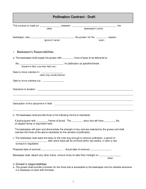 Pollination Contract Template