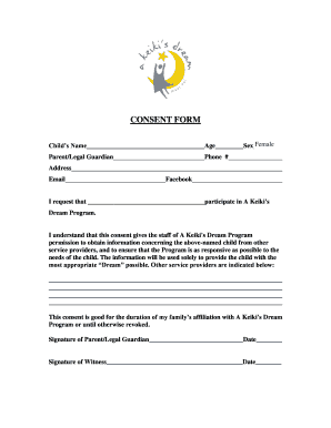 Child Participation Consent Form