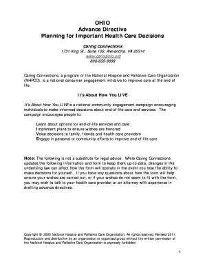 Ohio Advance Directive