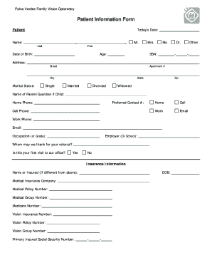 Patient Information Form