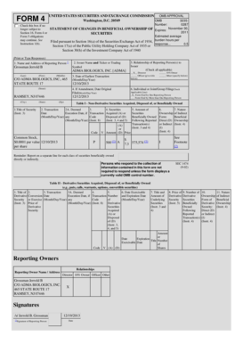 SEC Form 4 Statement of Changes in Beneficial Ownership