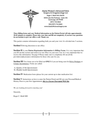 Patient Registration and Billing Forms