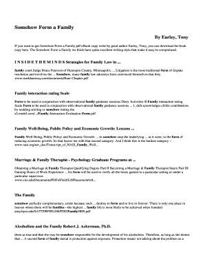 Family Interaction Rating Scale Form