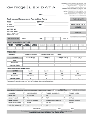 Technology Management Requisition Form