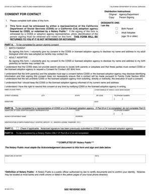 California Consent for Contact Form