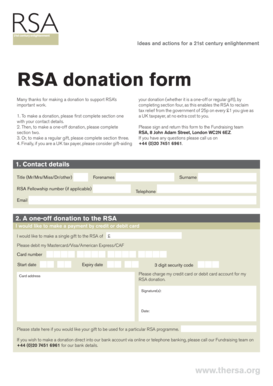 RSA Donation Form