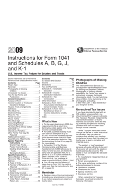 Instructions for Form 1041
