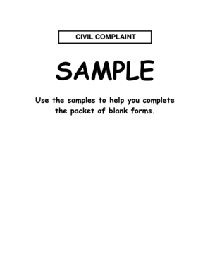 California Civil Case Cover Sheet
