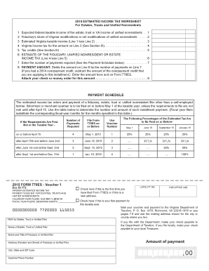 Virginia Form 770ES Estimated Income Tax Payment Voucher
