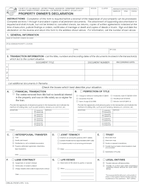Property Owner's Declaration