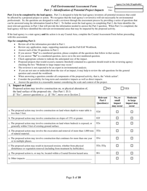 New York Environmental Assessment Form