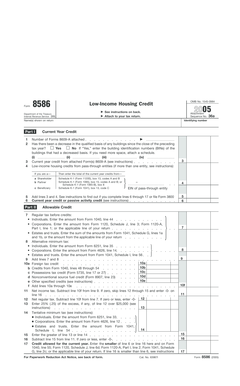 Form 8586 Low-Income Housing Credit
