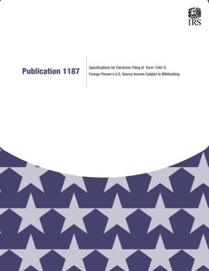 IRS Form 1042-S Filing Instructions