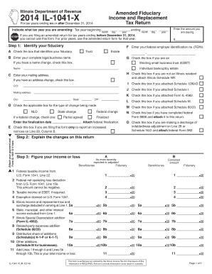 Illinois Amended Fiduciary Income Tax Return