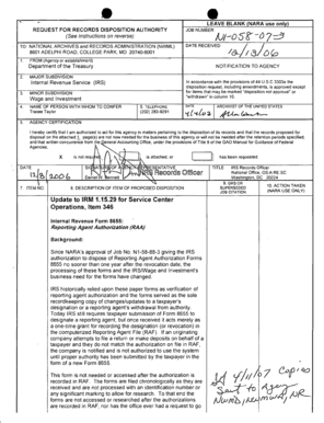 IRS Form 8655 Reporting Agent Authorization