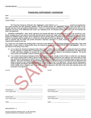 Financing Contingency Addendum