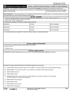 Cranial Nerves Disease Disability Benefits Questionnaire