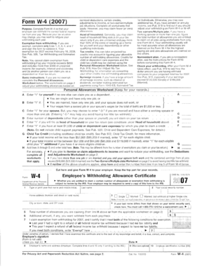Form W-4 Employee's Withholding Allowance Certificate