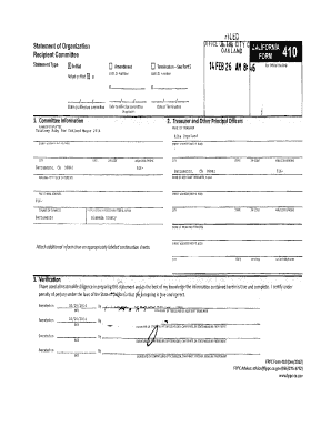 California FPPC Form 410
