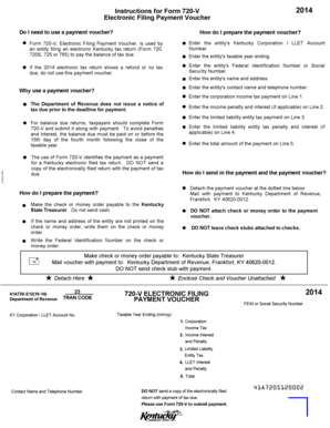 Kentucky Form 720-V 2014