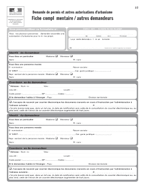 Demande de permis et autres autorisations d’urbanisme