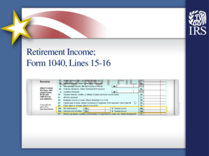 Retirement Income Form 1040 Guide