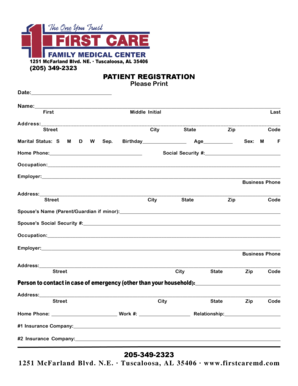Patient Registration Form
