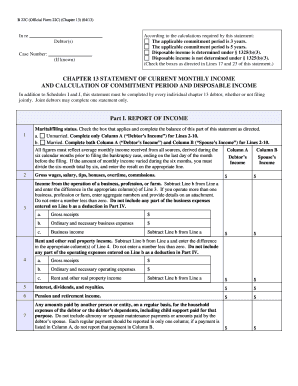 Chapter 13 Statement of Current Monthly Income
