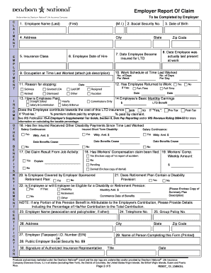 Long-Term Disability Claim Form