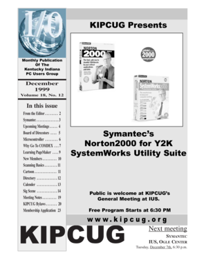 December 1999, volume 18, Number 12 - KIPCUG