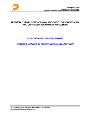 Employee Acknowledgement Confidentiality and Copyright Assignment Agreement