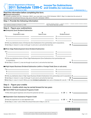 Illinois Schedule 1299-C Tax Form