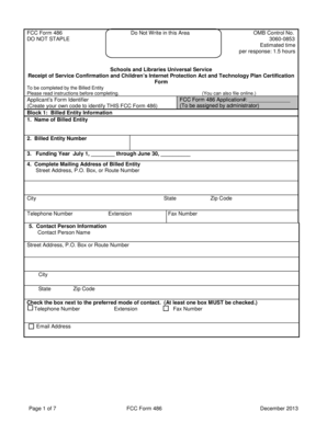 FCC Form 486