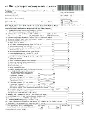Virginia Fiduciary Income Tax Return
