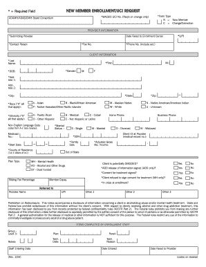New Member Enrollment Form