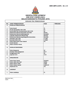 Petaling Jaya Planning Permission Application
