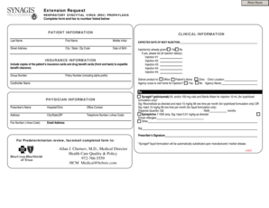 Respiratory Syncytial Virus (RSV) Prophylaxis Extension Request