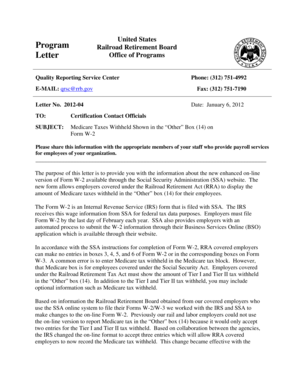 Medicare Tax Reporting for Railroad Retirement Act Employers
