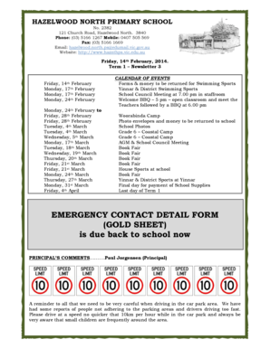 EMERGENCY CONTACT DETAIL FORM (GOLD SHEET) - haznthps vic edu