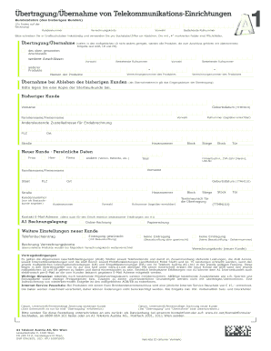 A1 Telefonanschlüsse übertragen/übernehmen